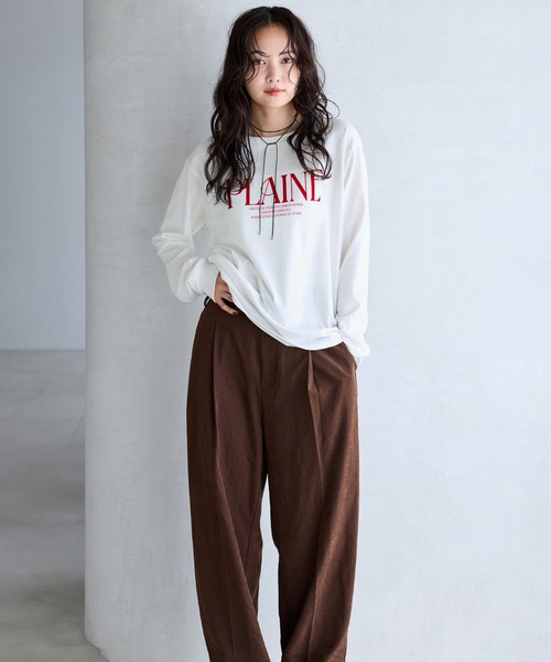 VIS(ビス)の「ロゴ&フォトアソートロングTシャツ(Tシャツ/カットソー・レディース・キナリ/ホワイト系その他/ホワイト・FREE)」の22枚目の写真