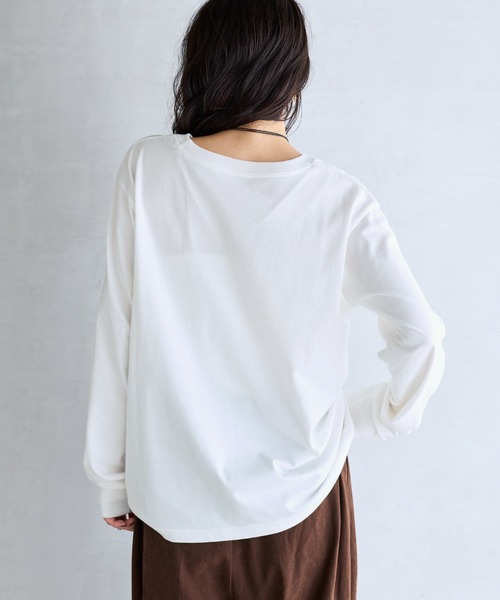 VIS(ビス)の「ロゴ&フォトアソートロングTシャツ(Tシャツ/カットソー・レディース・キナリ/ホワイト系その他/ホワイト・FREE)」の21枚目の写真