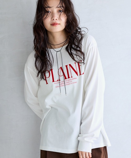 VIS(ビス)の「ロゴ&フォトアソートロングTシャツ(Tシャツ/カットソー・レディース・キナリ/ホワイト系その他/ホワイト・FREE)」の20枚目の写真