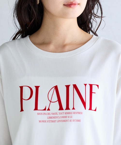 VIS(ビス)の「ロゴ&フォトアソートロングTシャツ(Tシャツ/カットソー・レディース・キナリ/ホワイト系その他/ホワイト・FREE)」の4枚目の写真