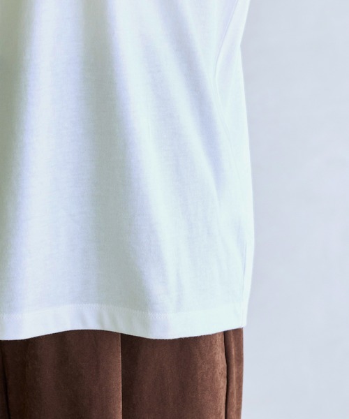 VIS(ビス)の「ロゴ&フォトアソートロングTシャツ(Tシャツ/カットソー・レディース・キナリ/ホワイト系その他/ホワイト・FREE)」の6枚目の写真