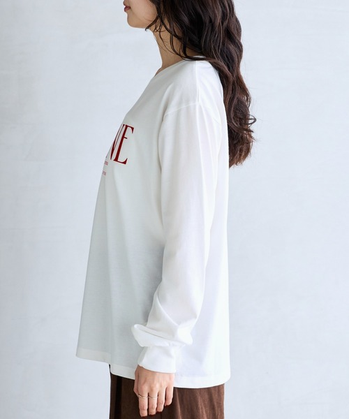 VIS(ビス)の「ロゴ&フォトアソートロングTシャツ(Tシャツ/カットソー・レディース・キナリ/ホワイト系その他/ホワイト・FREE)」の8枚目の写真