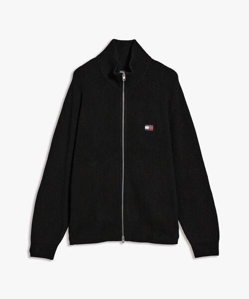 tommy jeans（トミー ジーンズ）の「リラックスジップアップカーディガン（ニット/セーター・メンズ・ブラック/ライトグレー系1・SMALL/MEDIUM/LARGE）」の5枚目の写真