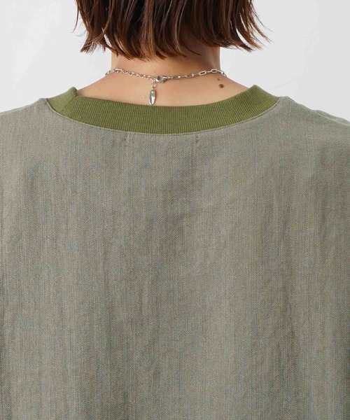 LUCA/LADY LUCK LUCA(ルカ/レディラックルカ)の「LC/LLL リネンライクTシャツ(Tシャツ/カットソー・レディース・ベージュ/ブルー/カーキ・FREE)」の5枚目の写真