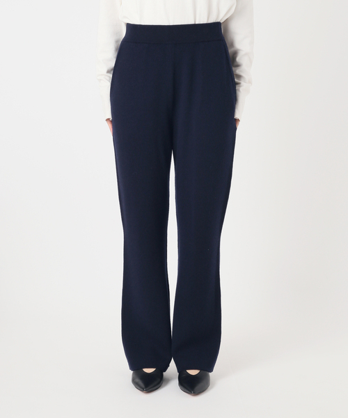 SLOBE IENA(スローブイエナ)の「《WEB限定/シリーズあり/》ウォッシャブルスムースニットパンツ(その他パンツ・レディース・チャコールグレー/ネイビー・FREE)」の20枚目の写真