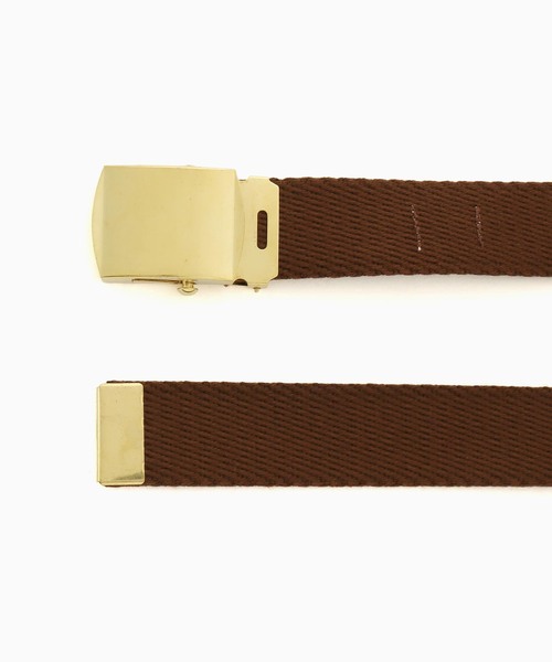 JOURNAL STANDARD(ジャーナルスタンダード)の「SOLID COLOR WEB BELT WIDE WEB 30mm(ベルト・メンズ・ホワイト/ブラウン・FREE)」の6枚目の写真