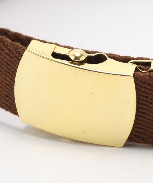 JOURNAL STANDARD(ジャーナルスタンダード)の「SOLID COLOR WEB BELT WIDE WEB 30mm(ベルト・メンズ・ホワイト/ブラウン・FREE)」の3枚目の写真