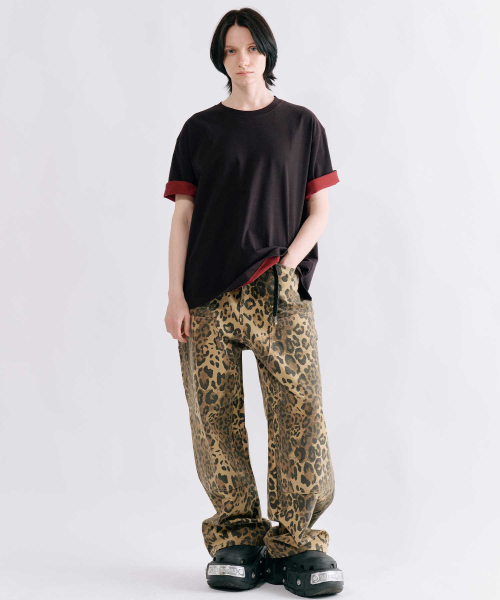SMITHARMOR(スミスアモー)の「デニムレオパードワイドパンツ(デニムパンツ・レディース・その他・MEDIUM/LARGE)」の1枚目の写真