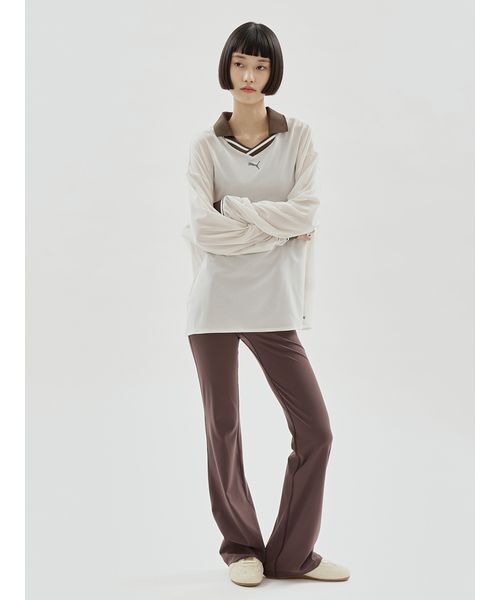PUMA（プーマ）の「【emmi×PUMA】SHEER GAME SHIRTS（Tシャツ/カットソー・レディース・アイボリー・M）」の3枚目の写真