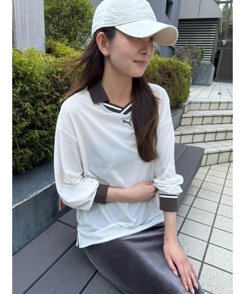 PUMA（プーマ）の「【emmi×PUMA】SHEER GAME SHIRTS（Tシャツ/カットソー・レディース・アイボリー・M）」の10枚目の写真