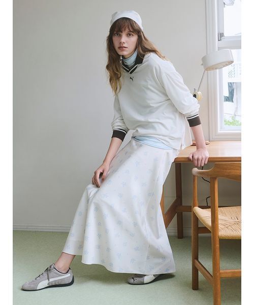 PUMA（プーマ）の「【emmi×PUMA】SHEER GAME SHIRTS（Tシャツ/カットソー・レディース・アイボリー・M）」の12枚目の写真