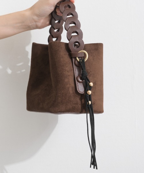 Material(Avenue)(マテリアル)の「【Material】シャドーナイロン チャーム付きメッシュポケット フレア イージー ロング スカート(スカート・レディース・ダークブラウン/テラコッタ/ブラック・FREE)」の21枚目の写真