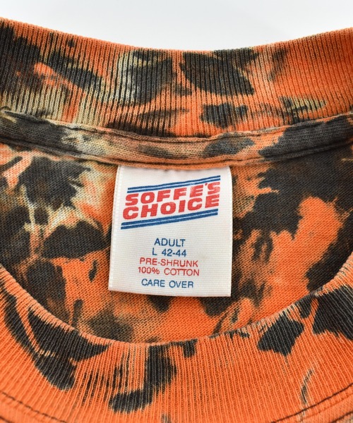 LABORATORY R(ラボラトリーアール)の「【USED】90's “Miami Hurricanes” カレッジ タイダイ Tシャツ USA製(Tシャツ/カットソー・メンズ・オレンジ・LARGE)」の4枚目の写真