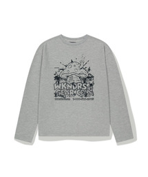 MUSHROOM LS Tシャツ (M.GREY)