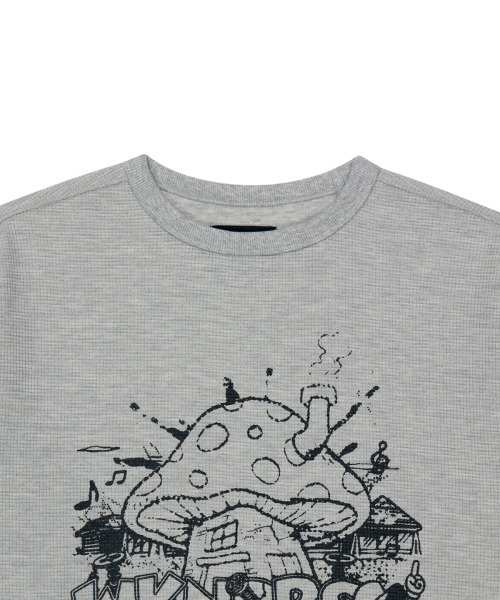 WKNDRS(ウィーキャンドース)の「MUSHROOM LS Tシャツ (M.GREY)(Tシャツ/カットソー・レディース・その他・MEDIUM/LARGE/X-LARGE)」の3枚目の写真
