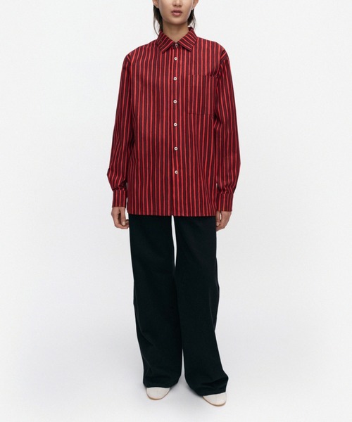 marimekko(マリメッコ)の「【kioski】Piccolo / Jokapoika shirt(シャツ/ブラウス・レディース・ダークグリーン/レッド・XX-SMALL/X-SMALL/LARGE/SMALL/MEDIUM)」の2枚目の写真