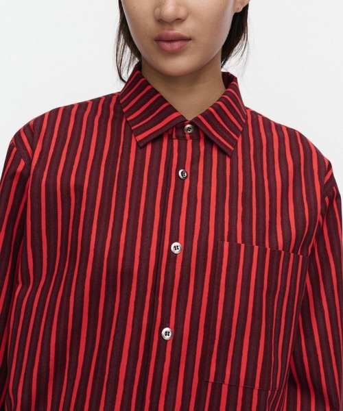 marimekko(マリメッコ)の「【kioski】Piccolo / Jokapoika shirt(シャツ/ブラウス・レディース・ダークグリーン/レッド・XX-SMALL/X-SMALL/LARGE/SMALL/MEDIUM)」の15枚目の写真