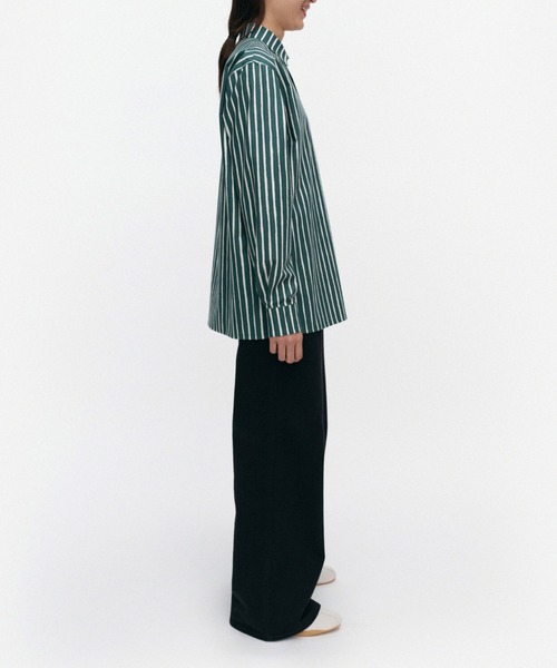 marimekko(マリメッコ)の「【kioski】Piccolo / Jokapoika shirt(シャツ/ブラウス・レディース・ダークグリーン/レッド・XX-SMALL/X-SMALL/LARGE/SMALL/MEDIUM)」の3枚目の写真