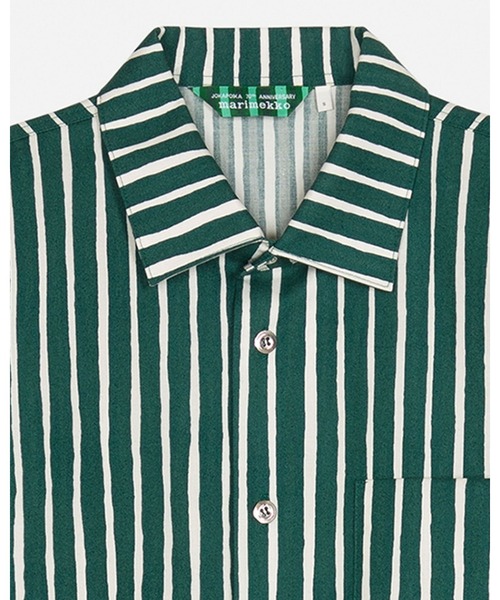 marimekko(マリメッコ)の「【kioski】Piccolo / Jokapoika shirt(シャツ/ブラウス・レディース・ダークグリーン/レッド・XX-SMALL/X-SMALL/LARGE/SMALL/MEDIUM)」の8枚目の写真