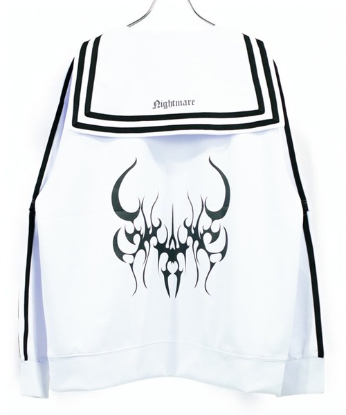 8(eight)(エイト)の「襟付きトレーナー(スウェット・メンズ・ブラック×ホワイト/ホワイト×ブラック・LARGE/MEDIUM)」の9枚目の写真