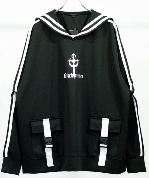 8(eight)(エイト)の「襟付きトレーナー(スウェット・メンズ・ブラック×ホワイト/ホワイト×ブラック・LARGE/MEDIUM)」の8枚目の写真