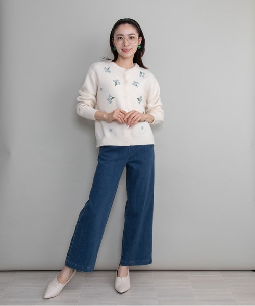 lodie(ロディ)の「ビーズ刺繍ニットカーデ(カーディガン/ボレロ・レディース・ブラック/グレー/アイボリー・FREE)」の11枚目の写真