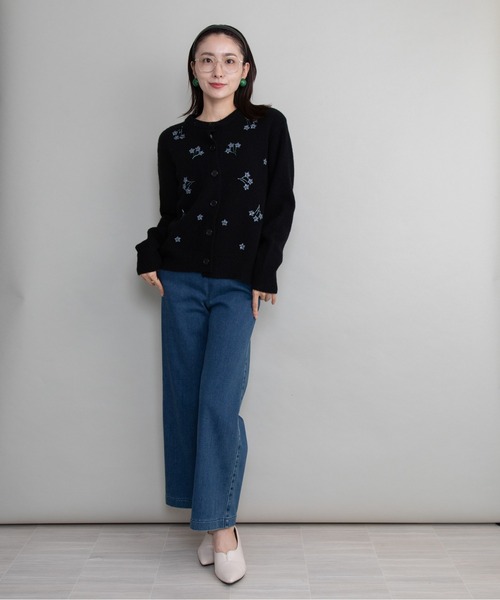 lodie(ロディ)の「ビーズ刺繍ニットカーデ(カーディガン/ボレロ・レディース・ブラック/グレー/アイボリー・FREE)」の20枚目の写真