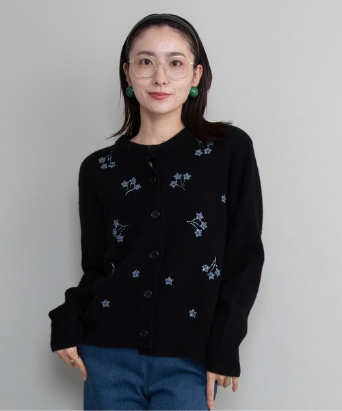 lodie(ロディ)の「ビーズ刺繍ニットカーデ(カーディガン/ボレロ・レディース・ブラック/グレー/アイボリー・FREE)」の21枚目の写真