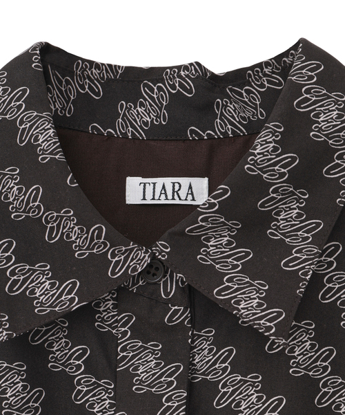 Tiara（ティアラ）の「【SHOGO SEKINE】モノグラムプリントシャツワンピース（シャツワンピース・レディース・アイボリー/ブラウン・FREE）」の13枚目の写真