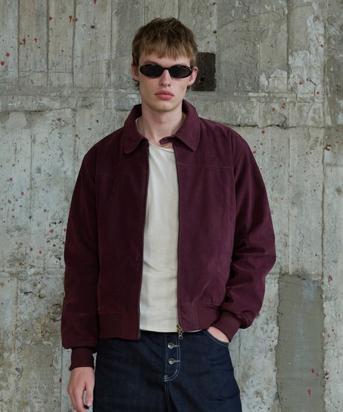 Regen Glanz(レーゲングランツ)の「synthetic suede check lining blouson / シンセティックスエードチェックライニングブルゾン(ブルゾン・メンズ・ブラウン系その他/ブラック/ボルドー・SMALL/MEDIUM/LARGE)」の3枚目の写真