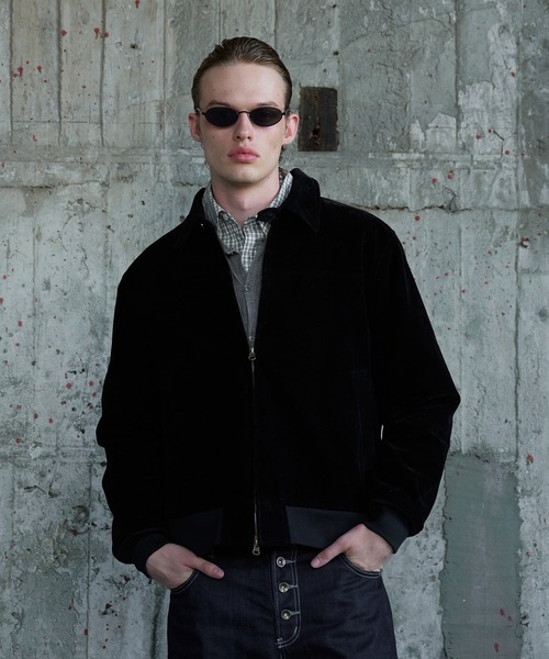 Regen Glanz(レーゲングランツ)の「synthetic suede check lining blouson / シンセティックスエードチェックライニングブルゾン(ブルゾン・メンズ・ブラウン系その他/ブラック/ボルドー・SMALL/MEDIUM/LARGE)」の2枚目の写真