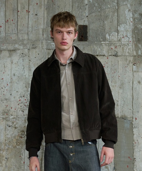 Regen Glanz(レーゲングランツ)の「synthetic suede check lining blouson / シンセティックスエードチェックライニングブルゾン(ブルゾン・メンズ・ブラウン系その他/ブラック/ボルドー・SMALL/MEDIUM/LARGE)」の18枚目の写真