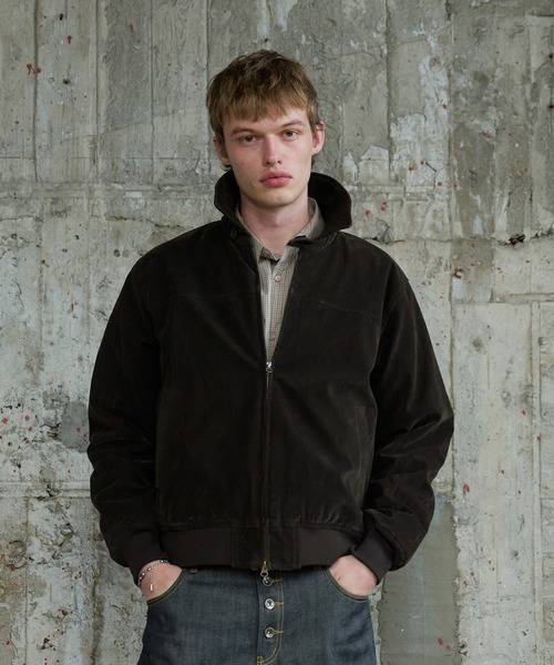 Regen Glanz(レーゲングランツ)の「synthetic suede check lining blouson / シンセティックスエードチェックライニングブルゾン(ブルゾン・メンズ・ブラウン系その他/ブラック/ボルドー・SMALL/MEDIUM/LARGE)」の21枚目の写真