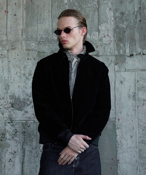 Regen Glanz(レーゲングランツ)の「synthetic suede check lining blouson / シンセティックスエードチェックライニングブルゾン(ブルゾン・メンズ・ブラウン系その他/ブラック/ボルドー・SMALL/MEDIUM/LARGE)」の6枚目の写真