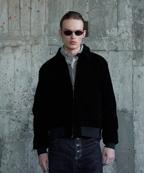 Regen Glanz(レーゲングランツ)の「synthetic suede check lining blouson / シンセティックスエードチェックライニングブルゾン(ブルゾン・メンズ・ブラウン系その他/ブラック/ボルドー・SMALL/MEDIUM/LARGE)」の4枚目の写真
