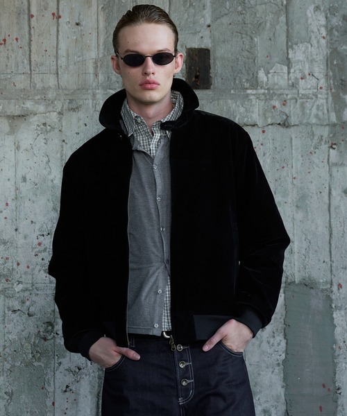 Regen Glanz(レーゲングランツ)の「synthetic suede check lining blouson / シンセティックスエードチェックライニングブルゾン(ブルゾン・メンズ・ブラウン系その他/ブラック/ボルドー・SMALL/MEDIUM/LARGE)」の8枚目の写真