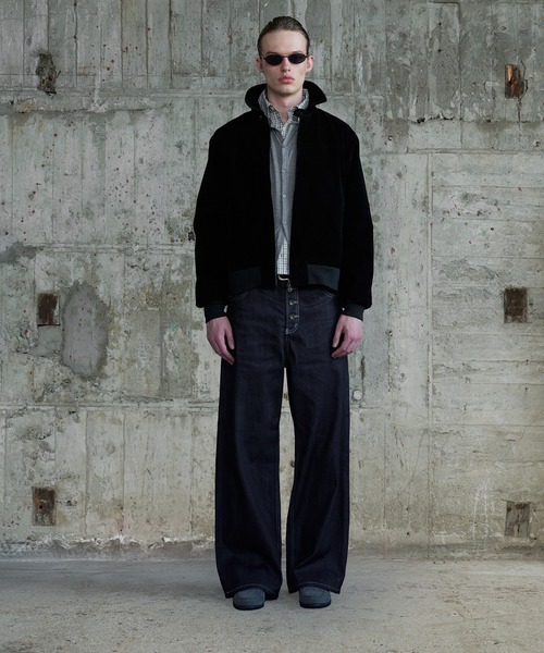 Regen Glanz(レーゲングランツ)の「synthetic suede check lining blouson / シンセティックスエードチェックライニングブルゾン(ブルゾン・メンズ・ブラウン系その他/ブラック/ボルドー・SMALL/MEDIUM/LARGE)」の9枚目の写真