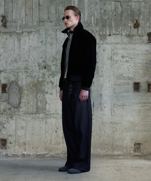 Regen Glanz(レーゲングランツ)の「synthetic suede check lining blouson / シンセティックスエードチェックライニングブルゾン(ブルゾン・メンズ・ブラウン系その他/ブラック/ボルドー・SMALL/MEDIUM/LARGE)」の10枚目の写真