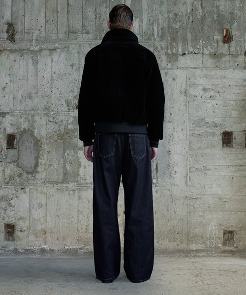 Regen Glanz(レーゲングランツ)の「synthetic suede check lining blouson / シンセティックスエードチェックライニングブルゾン(ブルゾン・メンズ・ブラウン系その他/ブラック/ボルドー・SMALL/MEDIUM/LARGE)」の12枚目の写真