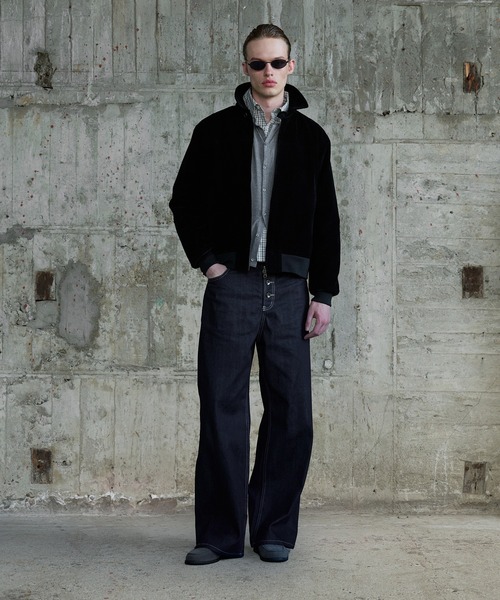 Regen Glanz(レーゲングランツ)の「synthetic suede check lining blouson / シンセティックスエードチェックライニングブルゾン(ブルゾン・メンズ・ブラウン系その他/ブラック/ボルドー・SMALL/MEDIUM/LARGE)」の13枚目の写真
