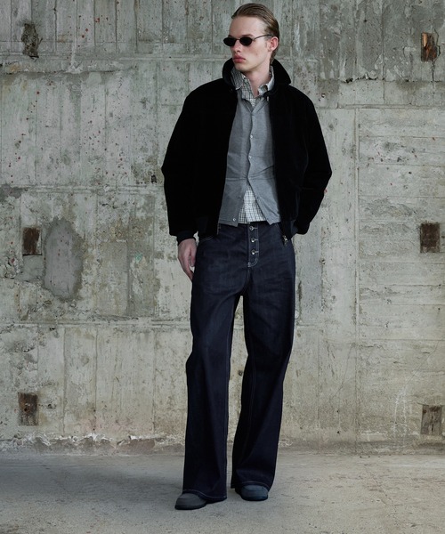 Regen Glanz(レーゲングランツ)の「synthetic suede check lining blouson / シンセティックスエードチェックライニングブルゾン(ブルゾン・メンズ・ブラウン系その他/ブラック/ボルドー・SMALL/MEDIUM/LARGE)」の17枚目の写真
