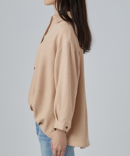 SHOO・LA・RUE（シューラルー）の「【S-LL】洗濯後しわになりにくい インしてる風シャツ（シャツ/ブラウス・レディース・チャコールグレー/ブルー/ライトベージュ/ブラウン系その他・04/03/02/01）」の22枚目の写真