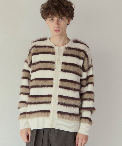 PBLIM(ページボーイリム)の「《UNISEX》フェザーボーダーカーディガン(カーディガン/ボレロ・レディース・ブラウン系/ブルー系・FREE)」の21枚目の写真