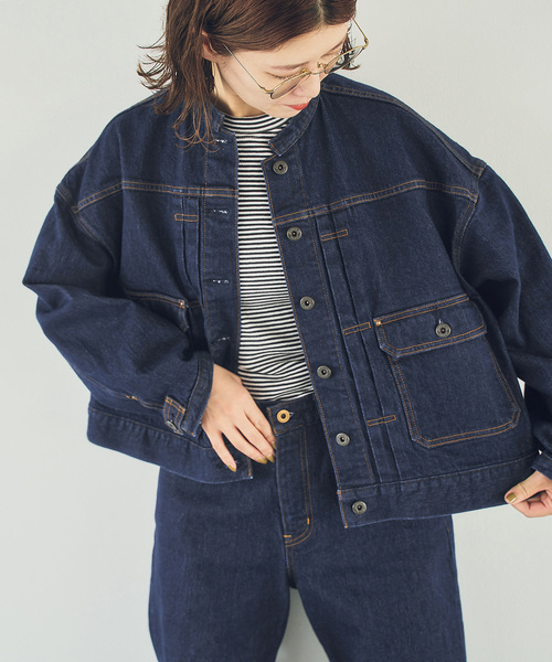 40周年 / 》5 1/2 40th 2ND-LINE CROP JK（デニムジャケット）｜Spick