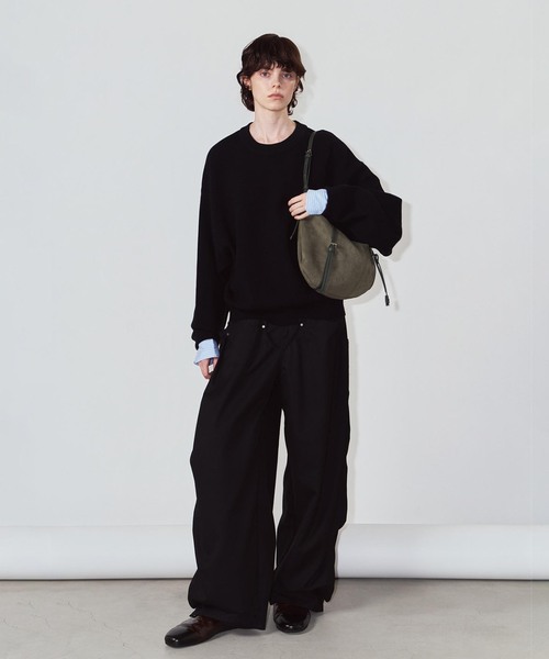 Knuth Marf(クヌースマーフ)の「Knuth Marf / クヌースマーフ suede moon bag(ショルダーバッグ・レディース・ブラウン/カーキ・FREE)」の11枚目の写真