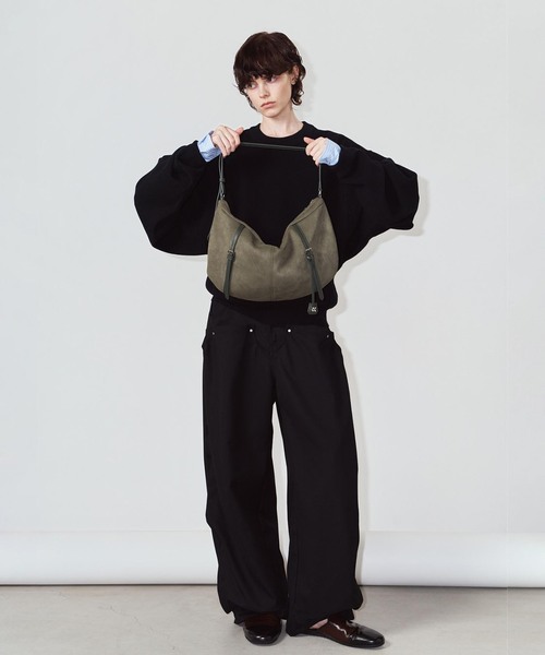 Knuth Marf(クヌースマーフ)の「Knuth Marf / クヌースマーフ suede moon bag(ショルダーバッグ・レディース・ブラウン/カーキ・FREE)」の10枚目の写真