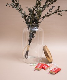 COMMON WARE（コモンウェアー）の「MRW : アカシア耐熱ガラスキャニスター 　ラウンド (L)（キッチン収納）」