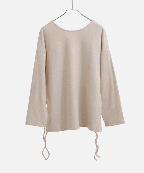 Fashion Letter(ファッションレター)の「前後2way カシミアタッチスムース オーバーサイズプルオーバー(スウェット・レディース・グレー/ベージュ/ブラック/ブラウン・M)」の19枚目の写真