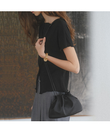 Shirring strap bag [TISU07AH01]_Black