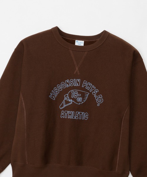 Champion（チャンピオン）の「チャンピオン Champion RW CREW NECK SWEATSHIRT（スウェット・レディース・ダークグレー/ライトグレー/ブラウン/ネイビー・M/L）」の5枚目の写真